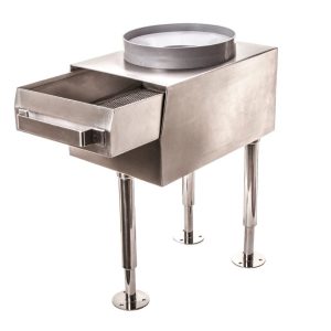 The Drain Strainer Crown Adapter - Right View Drawer Out - Protect Commercial Sink
