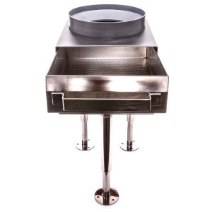 The Drain Strainer Crown Adapter - View From Above Drawer Out - Protect Restaurant Drain