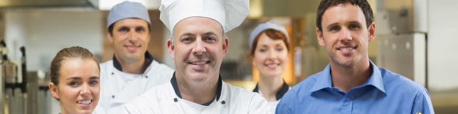 The Drain Strainer - stock image of chef with staff